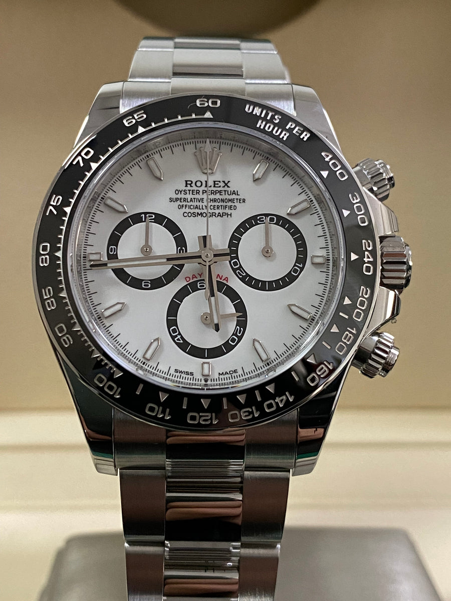 Rolex Steel Cosmograph Daytona - 2024 - "Panda" - White Index Dial - 126500LN