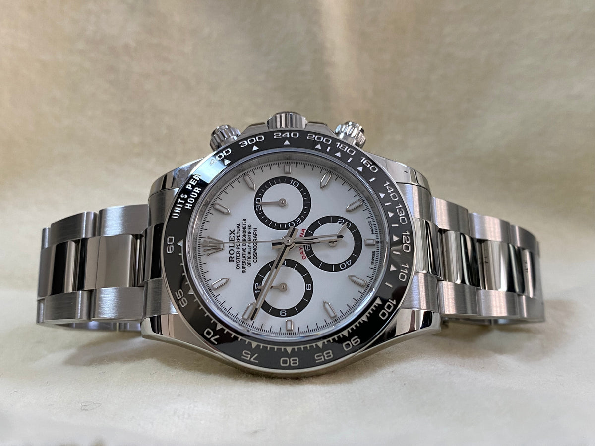 Rolex Steel Cosmograph Daytona - 2024 - "Panda" - White Index Dial - 126500LN