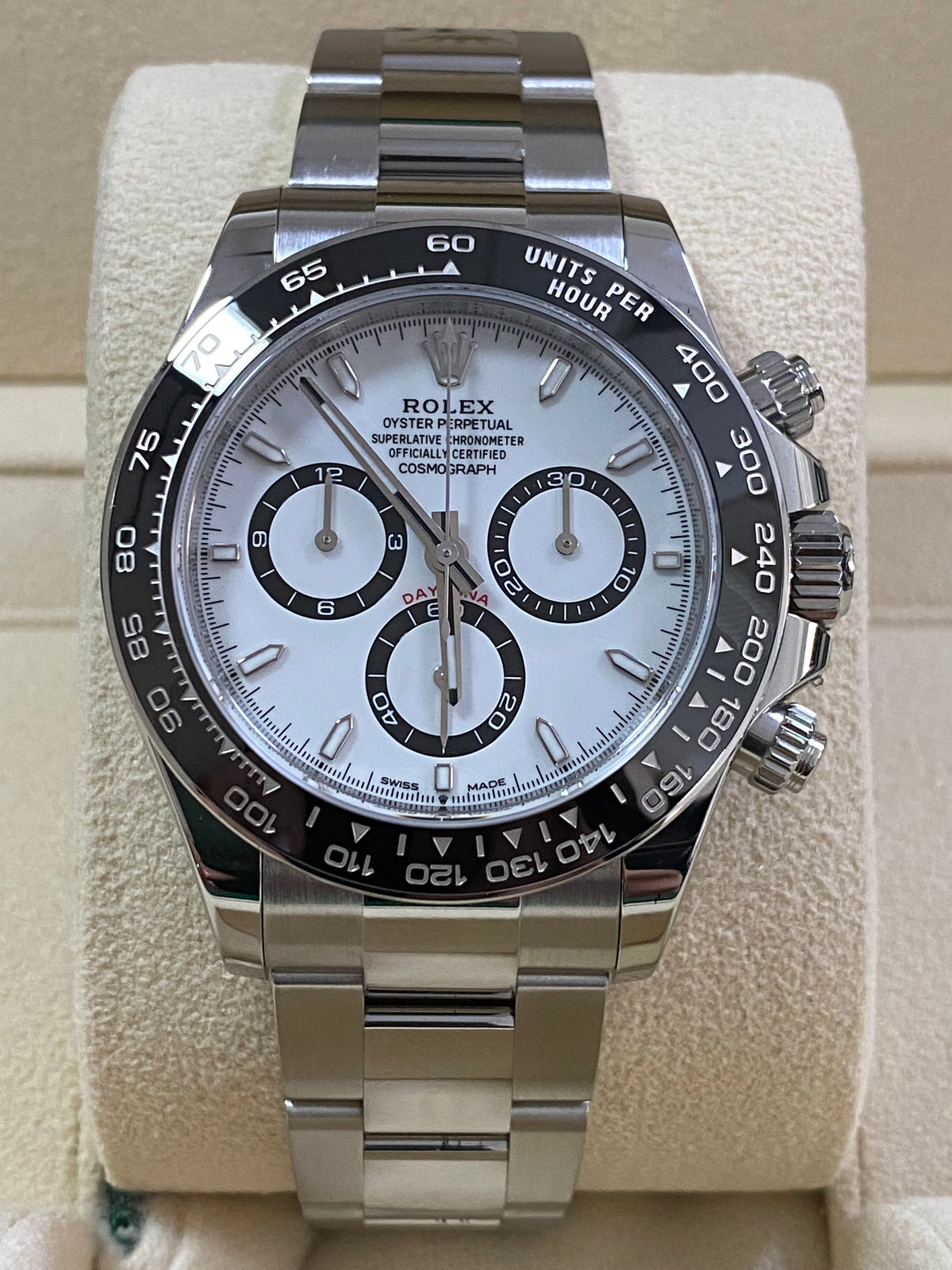 Rolex Steel Cosmograph Daytona - 2024 - "Panda" - White Index Dial - 126500LN