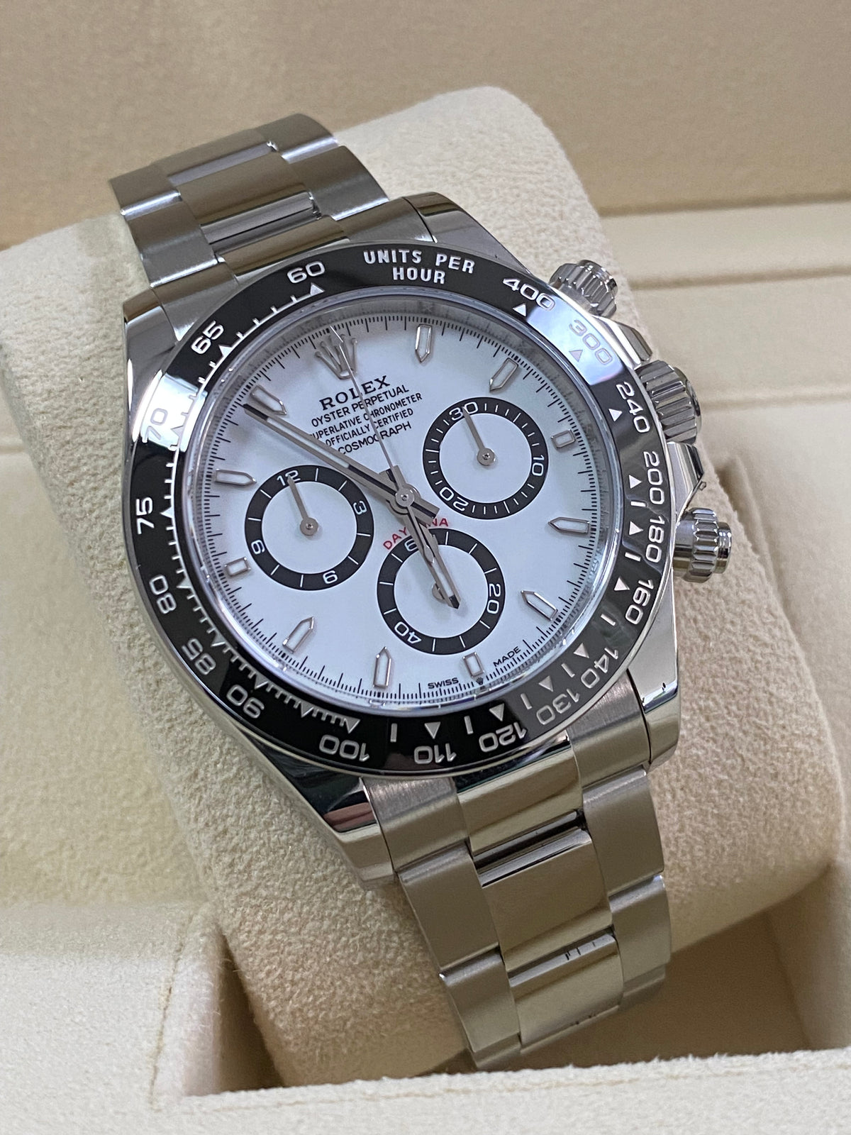 Rolex Steel Cosmograph Daytona - 2024 - "Panda" - White Index Dial - 126500LN