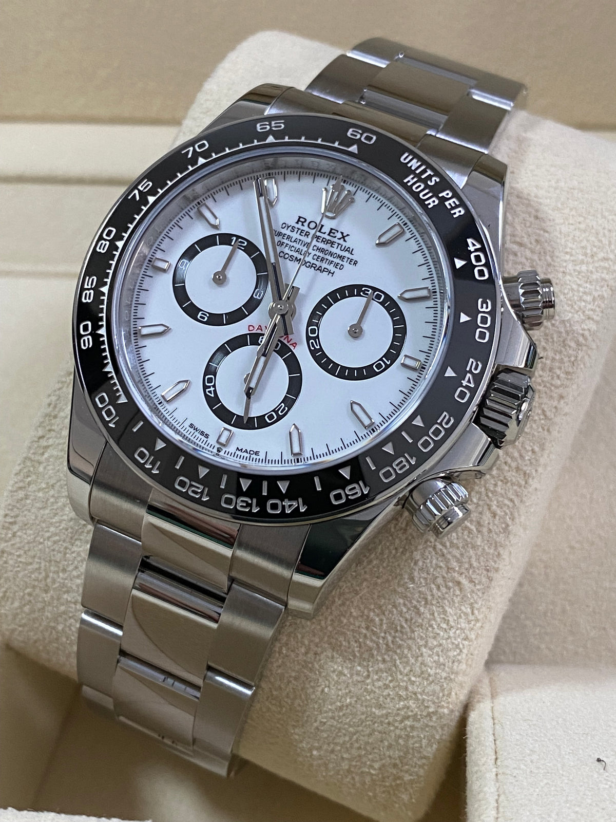 Rolex Steel Cosmograph Daytona - 2024 - "Panda" - White Index Dial - 126500LN