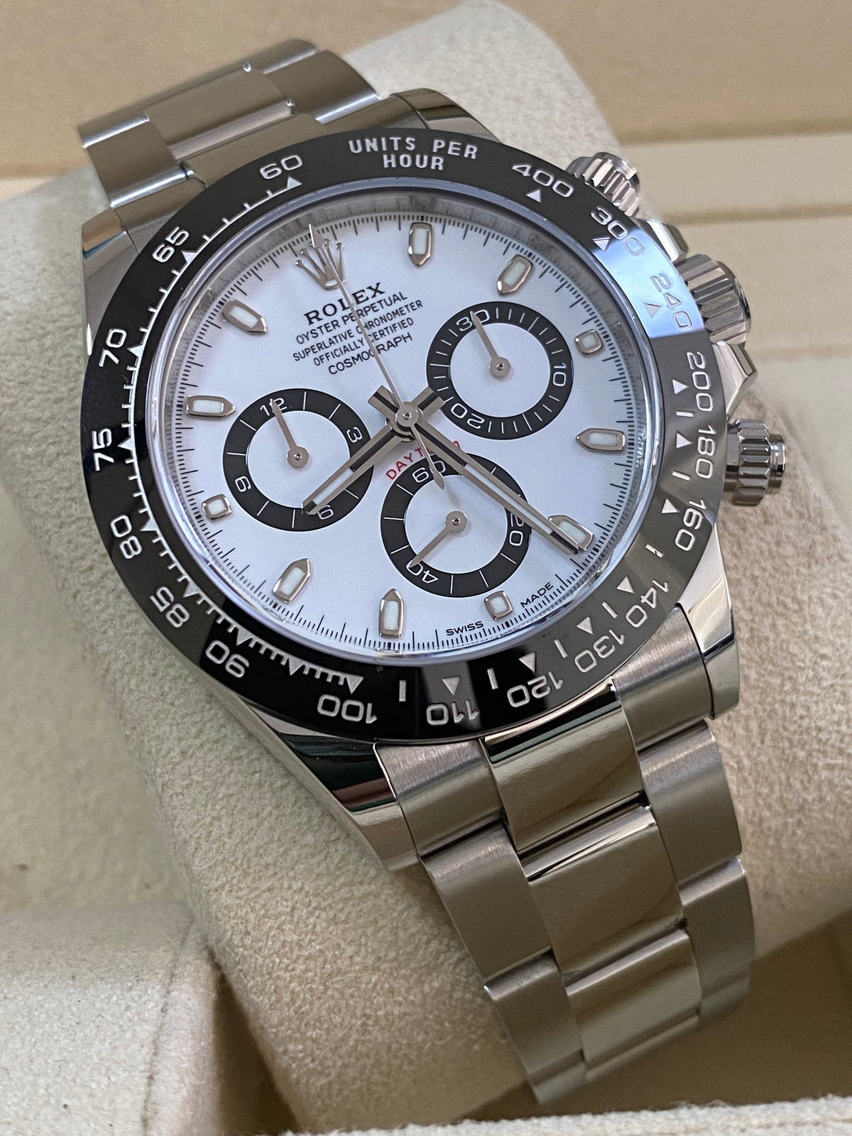 Rolex Steel Cosmograph Daytona - 2022 - "Panda" - White Index Dial - 116500LN *COMPLETE SET*