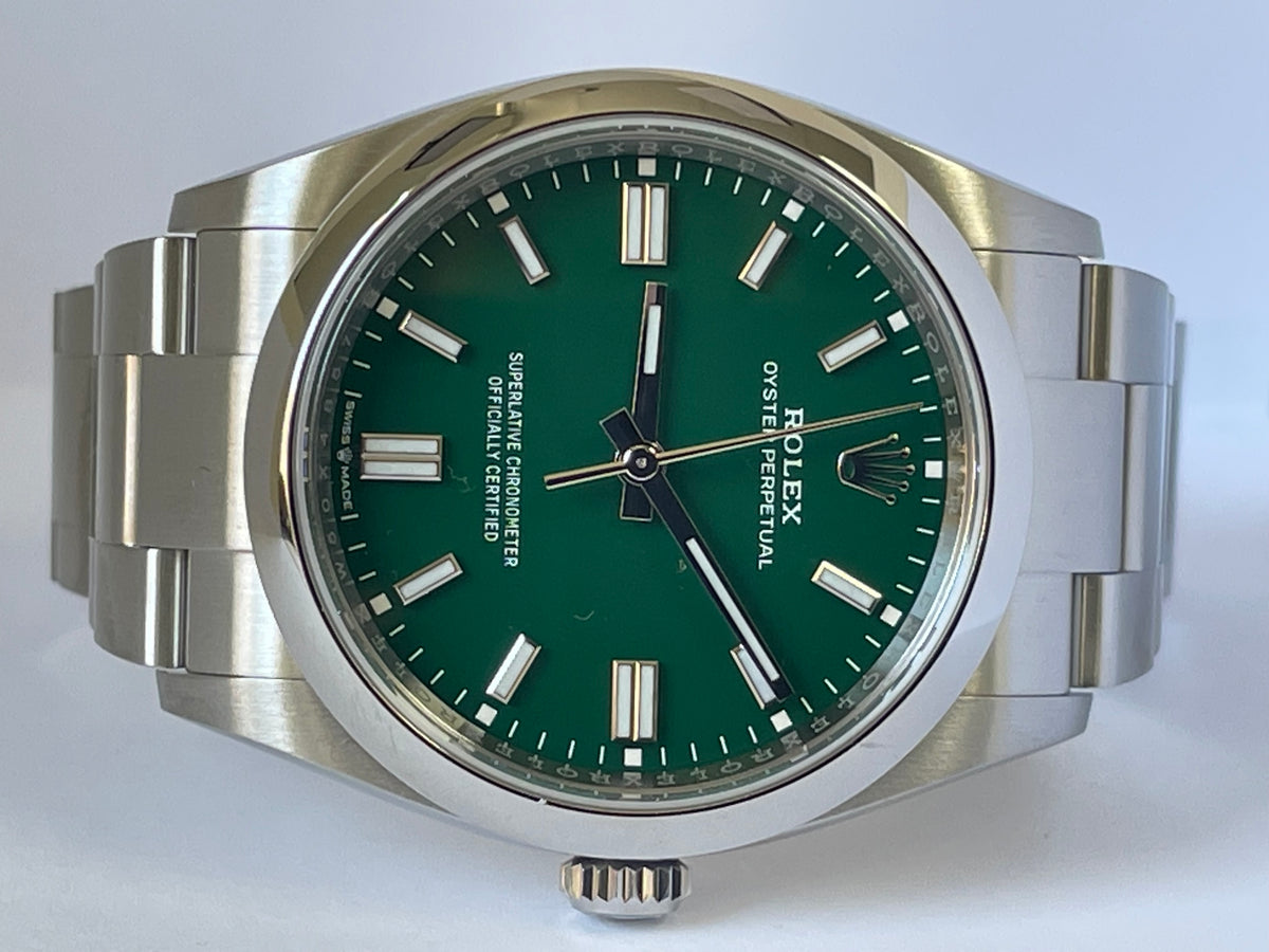 Rolex Oyster Perpetual 36 - 2023 - Domed Bezel - Green Index Dial - Oyster Bracelet - 126000