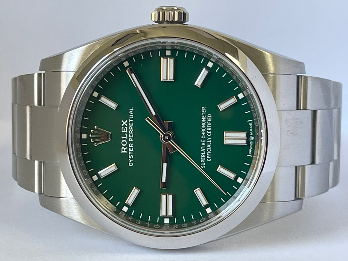 Rolex Oyster Perpetual 36 - 2023 - Domed Bezel - Green Index Dial - Oyster Bracelet - 126000