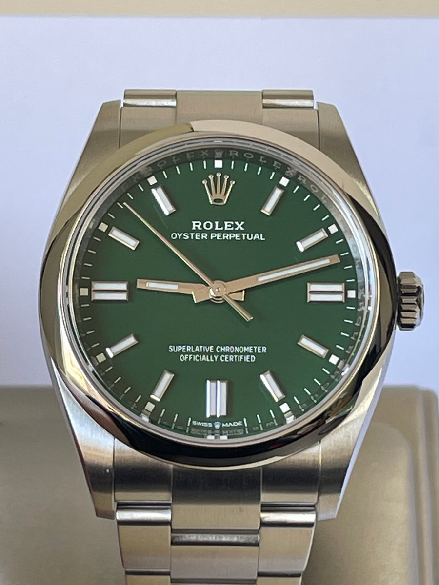 Rolex Oyster Perpetual 36 - 2023 - Domed Bezel - Green Index Dial - Oyster Bracelet - 126000