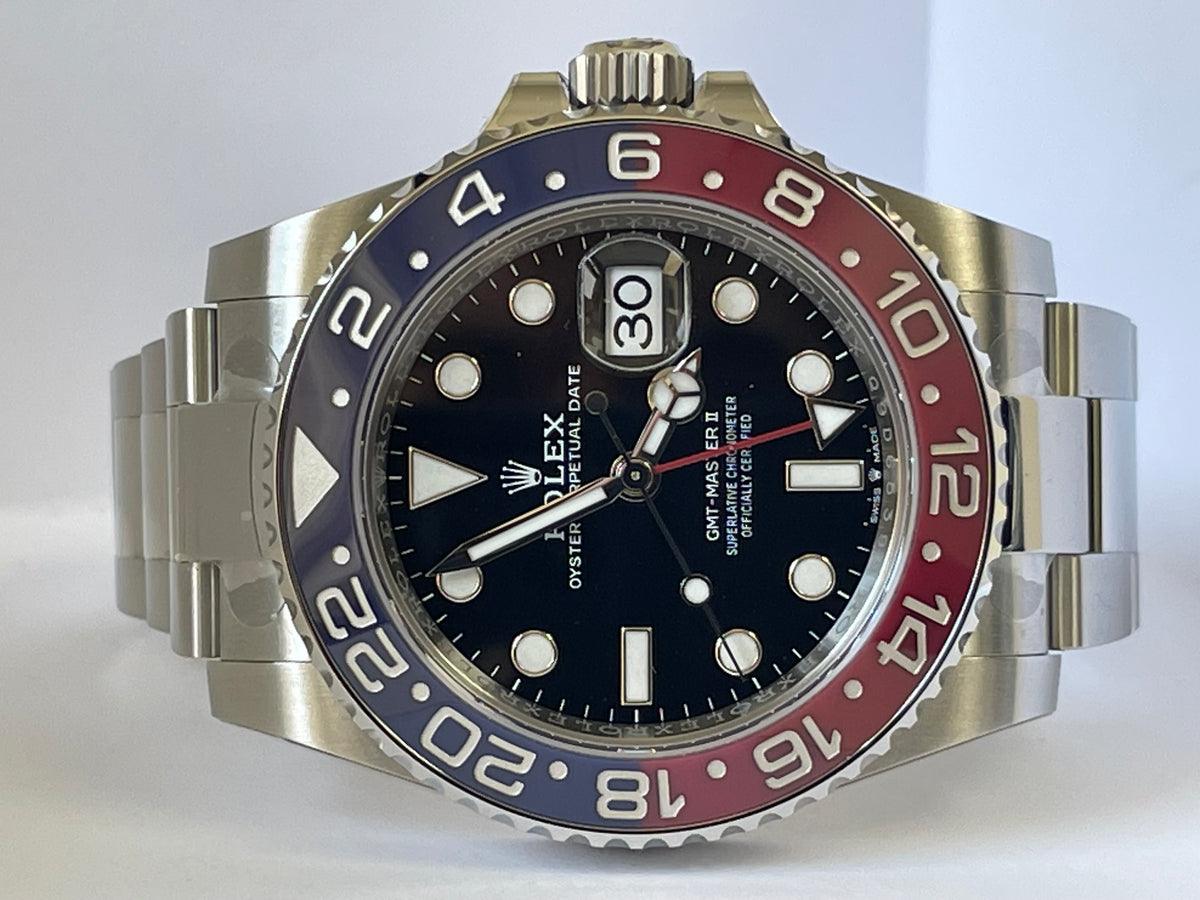 Rolex Steel GMT-Master II - 2024 - "Pepsi" Bezel - Black Dial - Oyster Bracelet - 126710BLRO