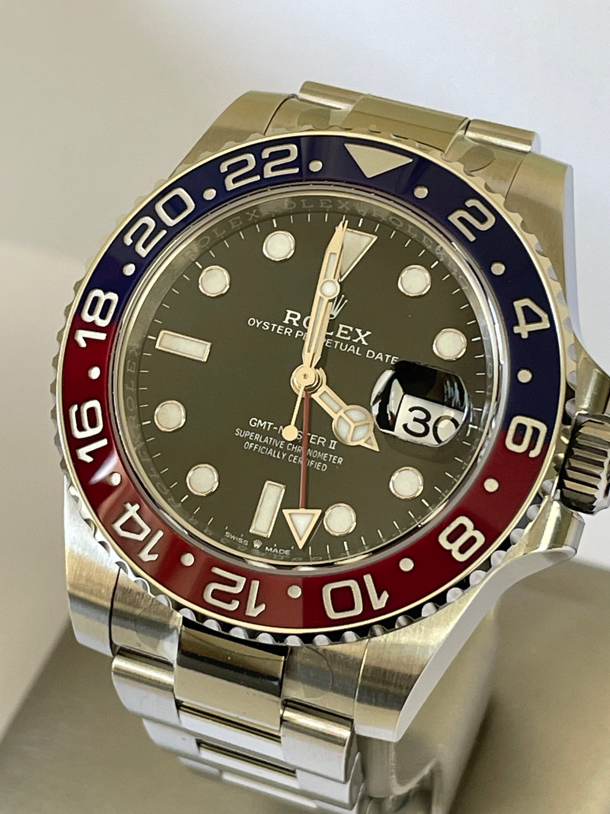 Rolex Steel GMT-Master II - 2024 - "Pepsi" Bezel - Black Dial - Oyster Bracelet - 126710BLRO