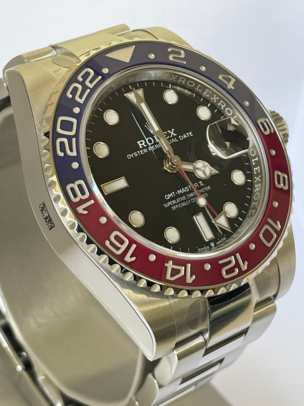 Rolex Steel GMT-Master II - 2024 - "Pepsi" Bezel - Black Dial - Oyster Bracelet - 126710BLRO