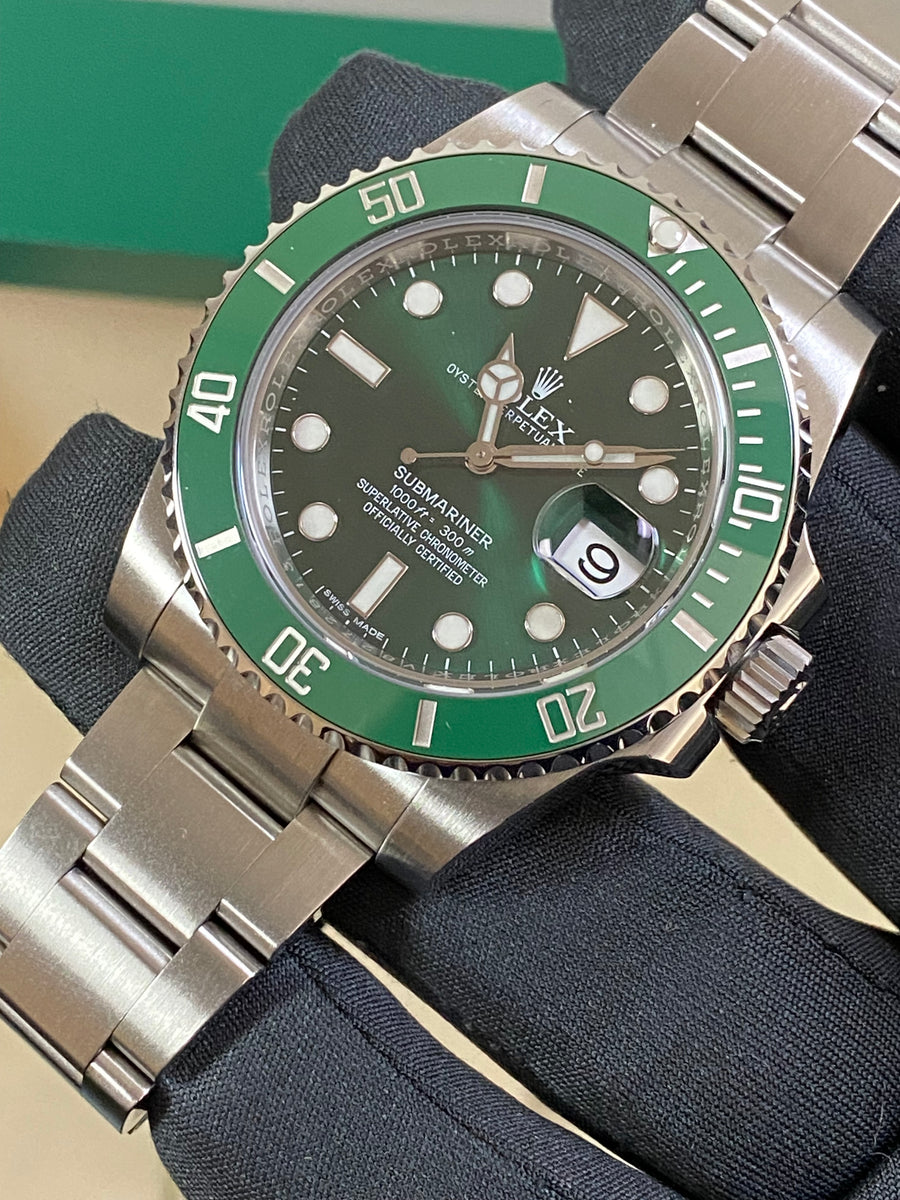 Rolex Steel Submariner Date - 2015 - "HULK" - 116610LV COMPLETE SET