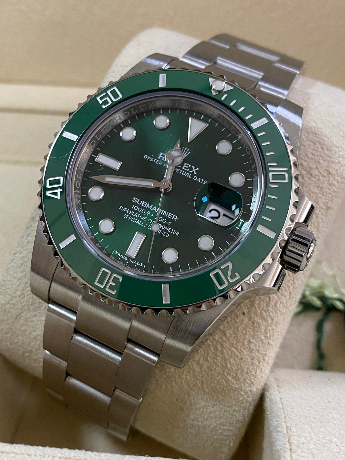 Rolex Steel Submariner Date - 2020 - "HULK" - 116610LV