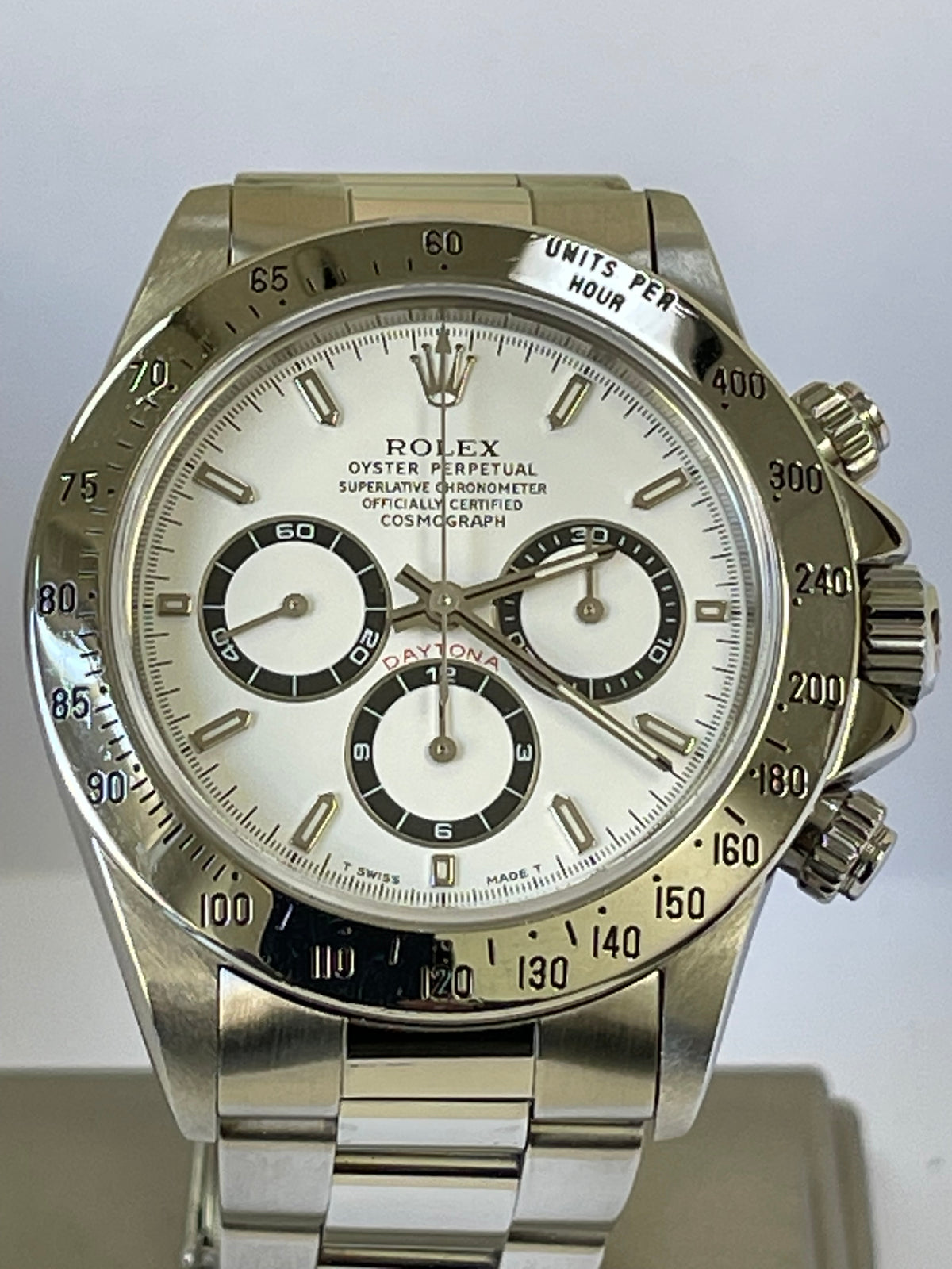 Rolex Steel Cosmograph Daytona - 1996 - Zenith White Dial - 16520