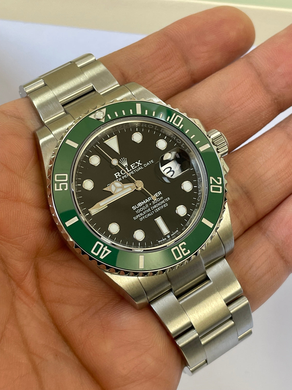 Rolex Steel Submariner Date - 2023 - "Starbucks" - Green Bezel - Black Dial - 126610LV