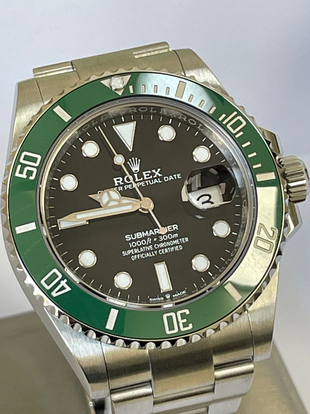 Rolex Steel Submariner Date - 2023 - "Starbucks" - Green Bezel - Black Dial - 126610LV