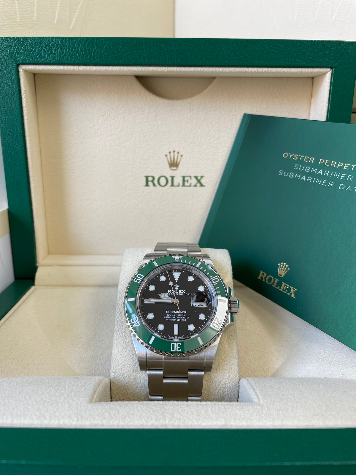 Rolex Steel Submariner Date - 2023 - "Starbucks" - Green Bezel - Black Dial - 126610LV