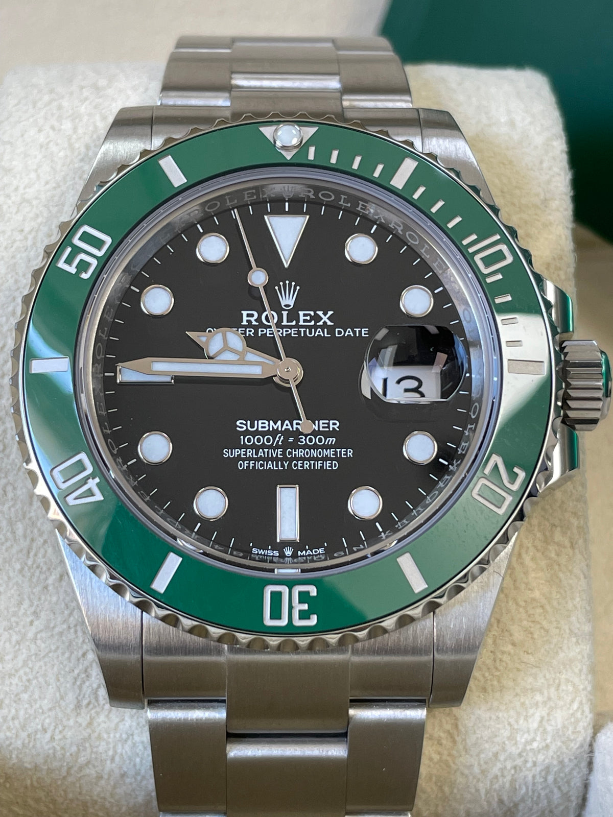 Rolex Steel Submariner Date - 2023 - "Starbucks" - Green Bezel - Black Dial - 126610LV