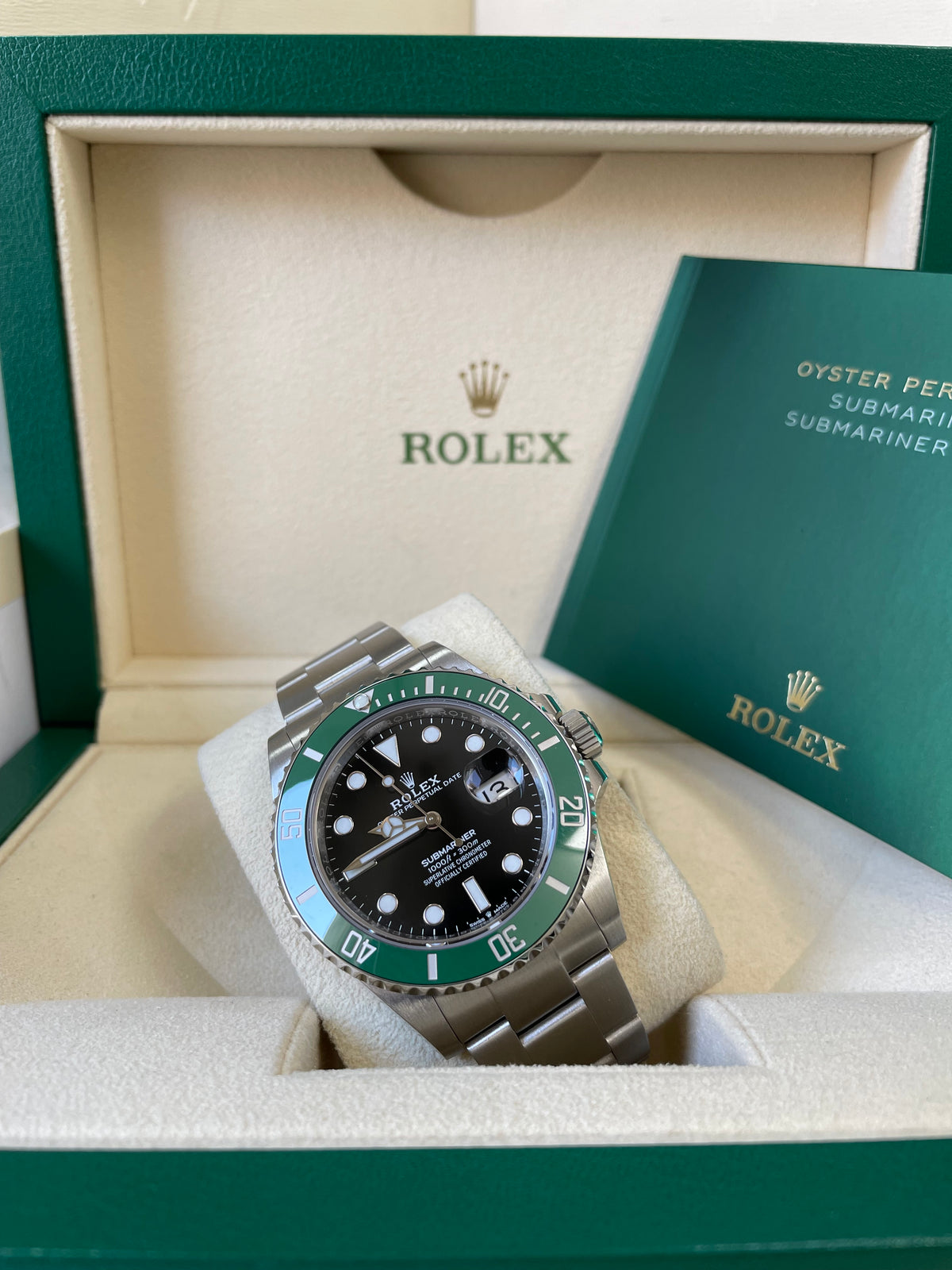 Rolex Steel Submariner Date - 2023 - "Starbucks" - Green Bezel - Black Dial - 126610LV