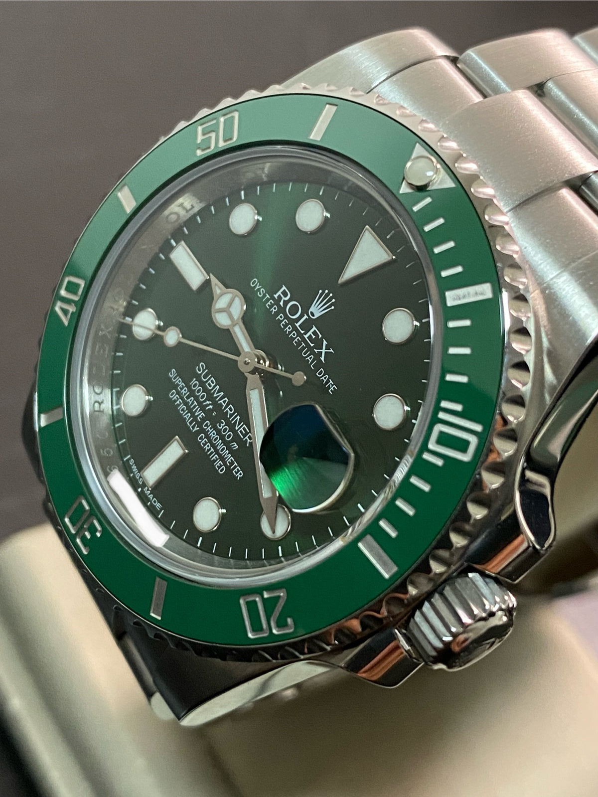 Rolex Steel Submariner Date - 2015 - "Hulk" - 116610LV *FULL SET*