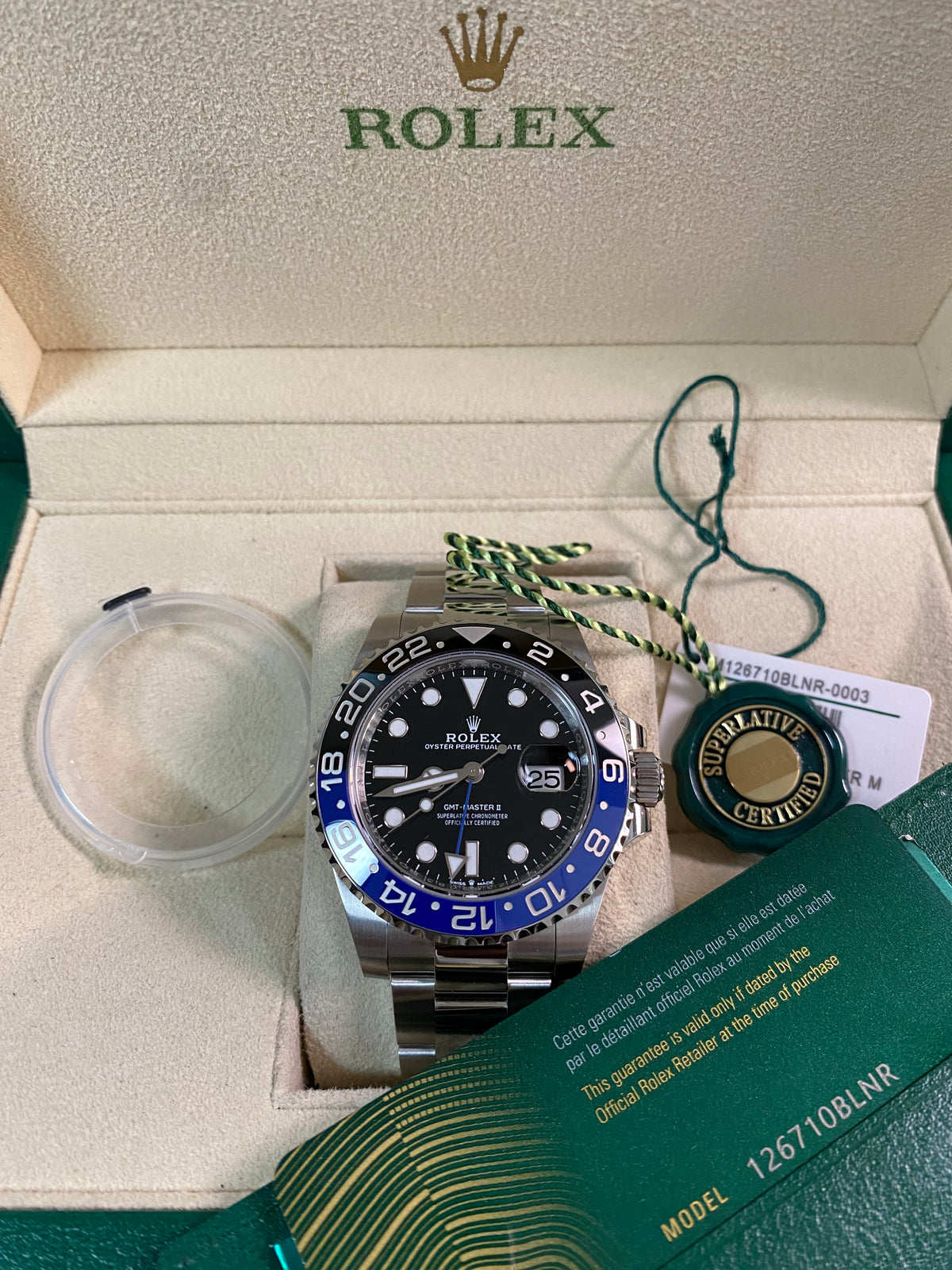 Rolex Steel GMT-Master II - 2024 - "Batman" - Oyster Bracelet - 126710BLNR *FULL SET*