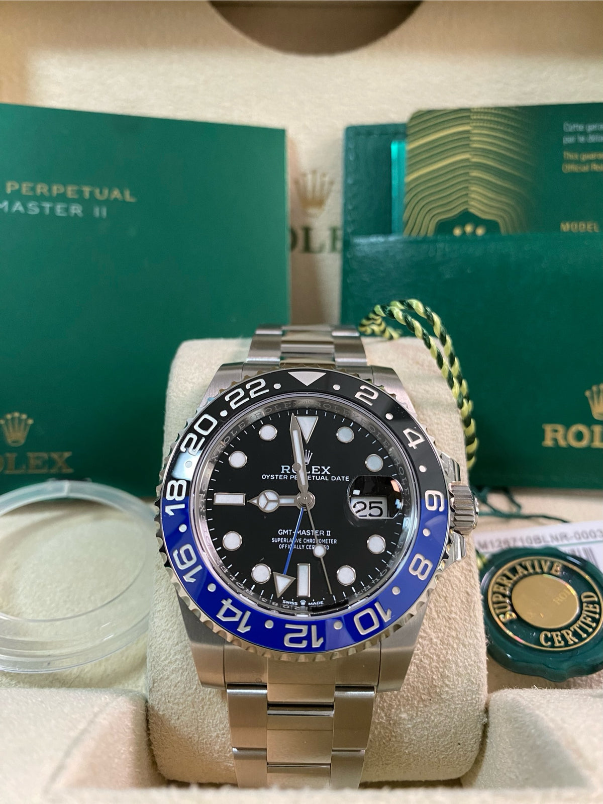 Rolex Steel GMT-Master II - 2024 - "Batman" - Oyster Bracelet - 126710BLNR *FULL SET*