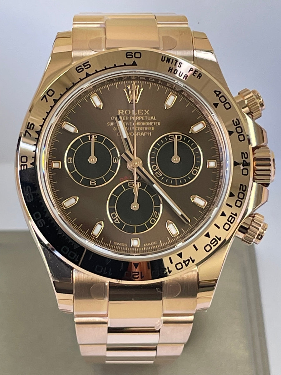 Rolex Everose Gold Cosmograph Daytona - 2023 - Chocolate Dial - 116505