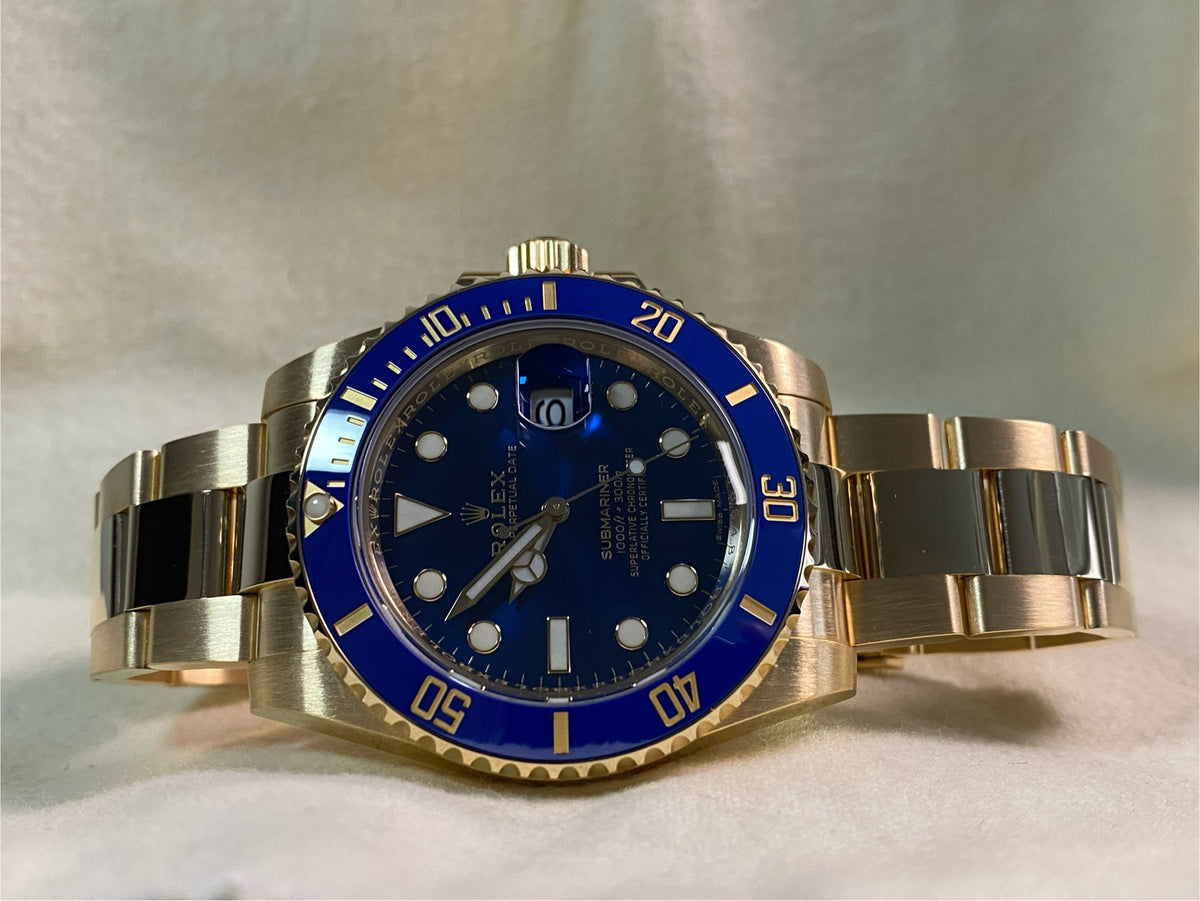 Rolex Yellow Gold Submariner Date - 2020 - Blue Bezel - Blue Dial - 116618LB *FULL SET*