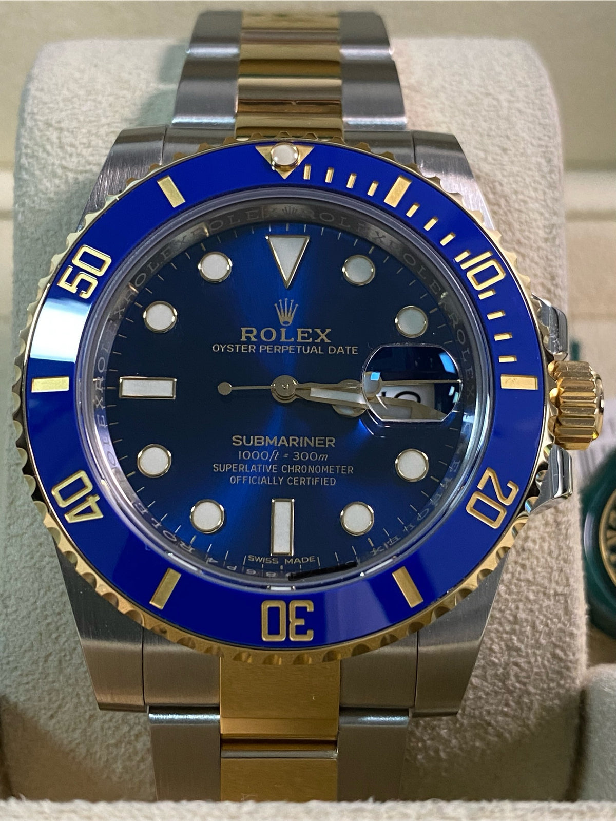 Rolex Steel and Yellow Gold Submariner Date - 2019 - "Bluesy" - 116613LB *FULL SET*