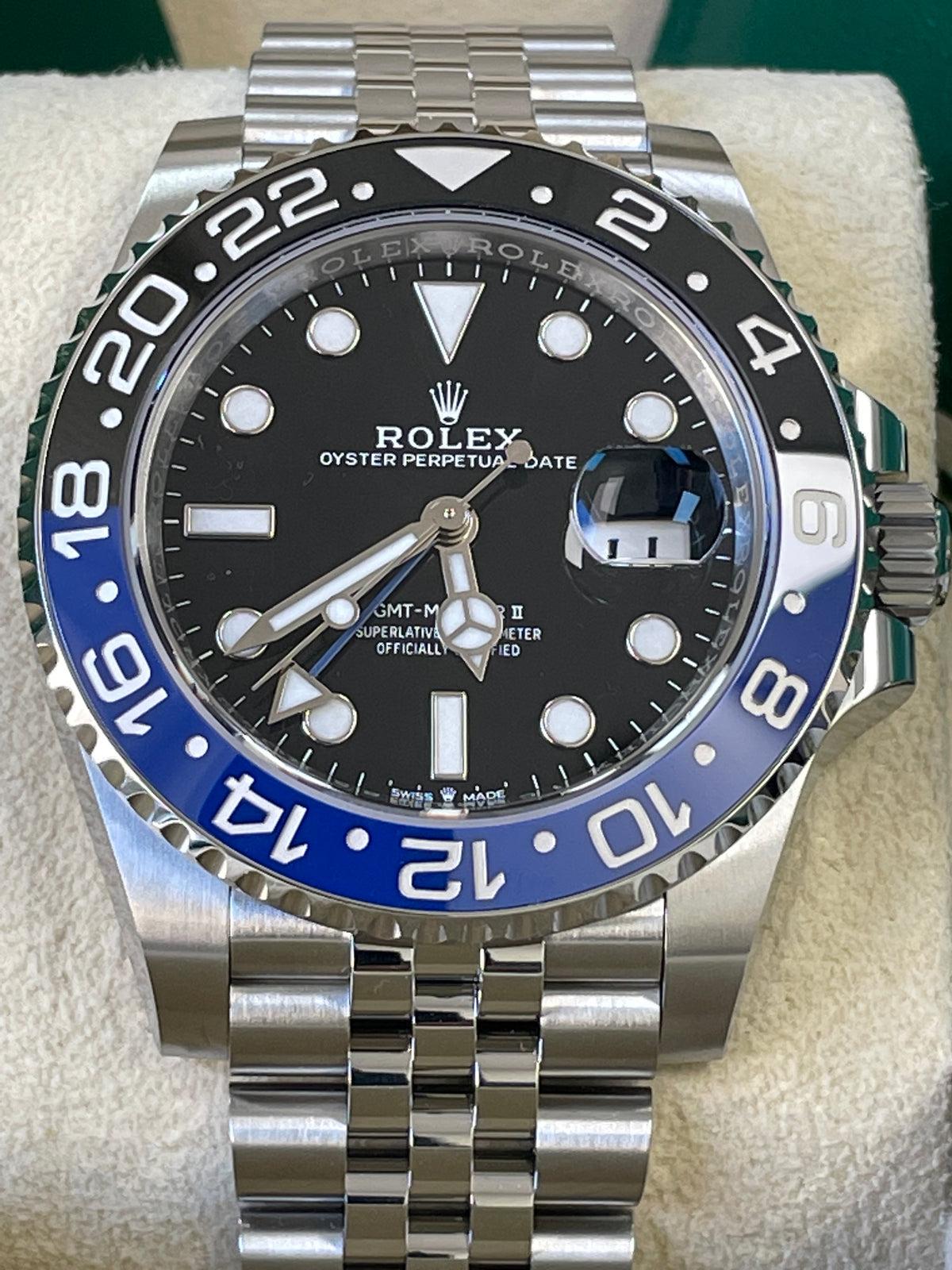 Rolex Steel GMT-Master II - 2024 - "Batgirl" - Black Dial - Jubilee Bracelet - 126710BLNR