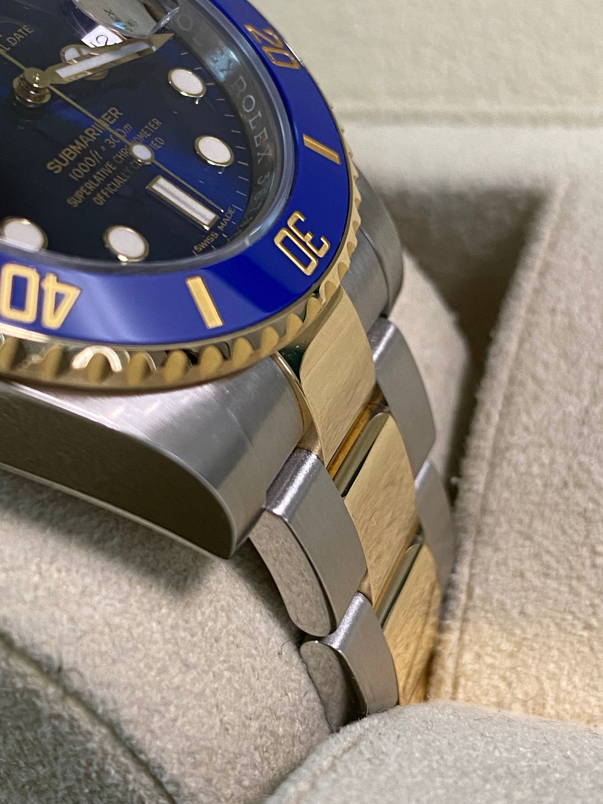 Rolex Steel and Yellow Gold Submariner Date - 2019 - "Bluesy" - 116613LB *FULL SET*