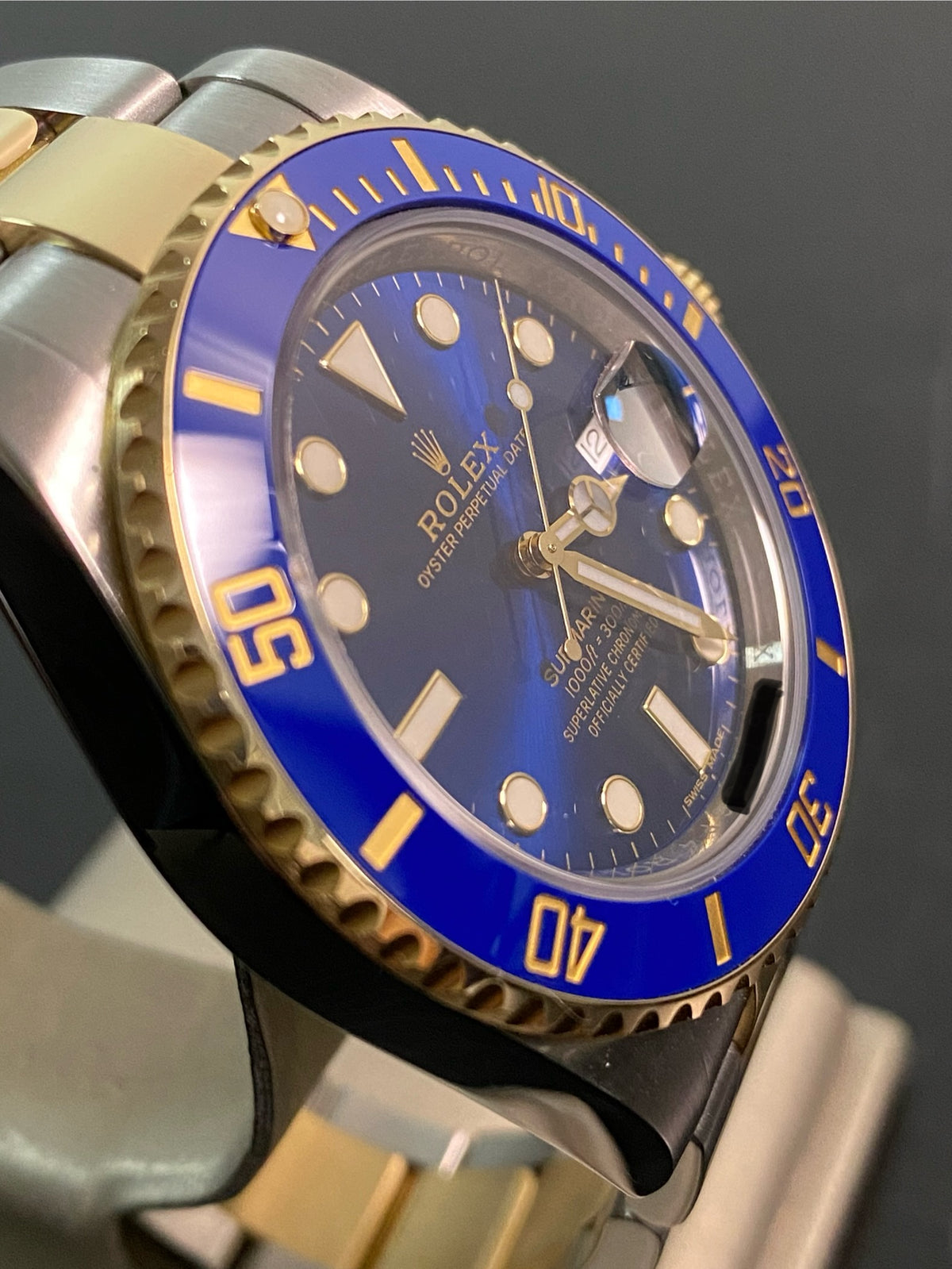 Rolex Steel and Yellow Gold Submariner Date - 2019 - "Bluesy" - 116613LB *FULL SET*