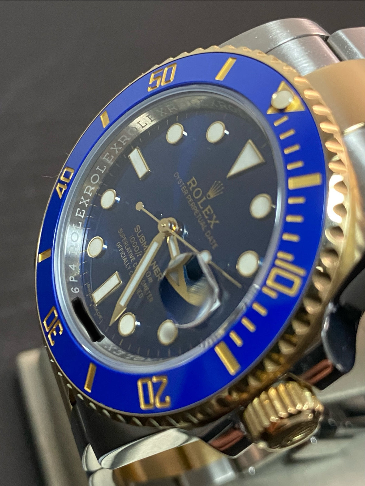 Rolex Steel and Yellow Gold Submariner Date - 2019 - "Bluesy" - 116613LB *FULL SET*