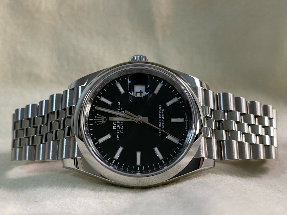 Rolex Steel Datejust 36 - 2024 - Domed Bezel - Black Index Dial - Jubilee Bracelet - 126200 *FULL SET*