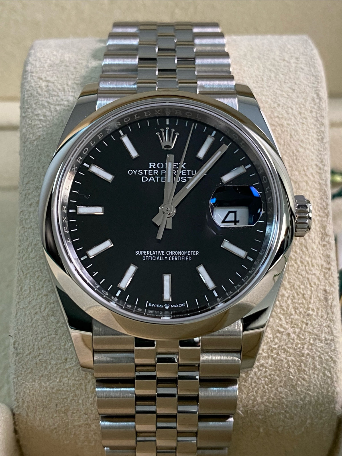 Rolex Steel Datejust 36 - 2024 - Domed Bezel - Black Index Dial - Jubilee Bracelet - 126200 *FULL SET*