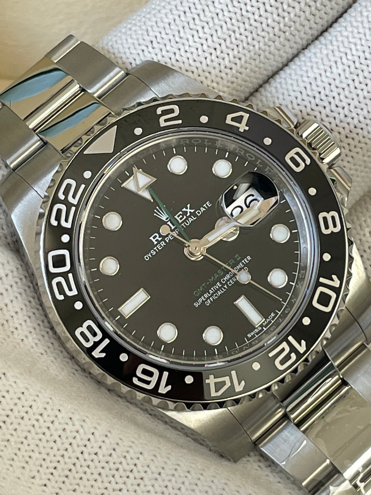 Rolex Steel GMT-Master II 40 - 2017 - Black Bezel - Black Dial - Oyster Bracelet - 116710LN