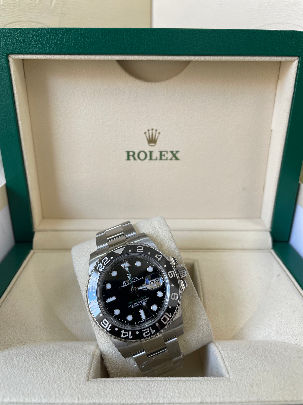 Rolex Steel GMT-Master II 40 - 2017 - Black Bezel - Black Dial - Oyster Bracelet - 116710LN