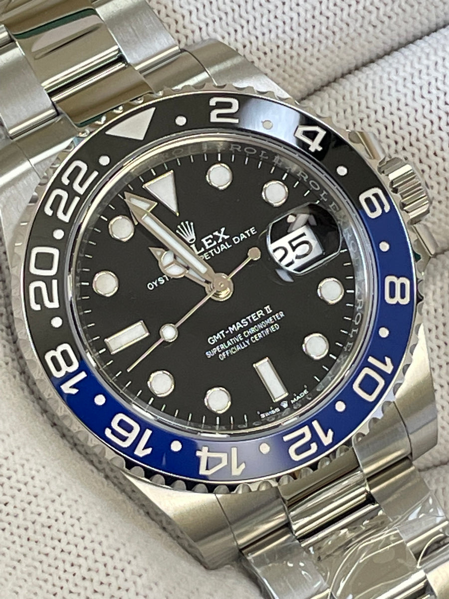 Rolex Steel GMT-Master II - 2023- "Batman" - Black Dial - Oyster Bracelet - 126710BLNR