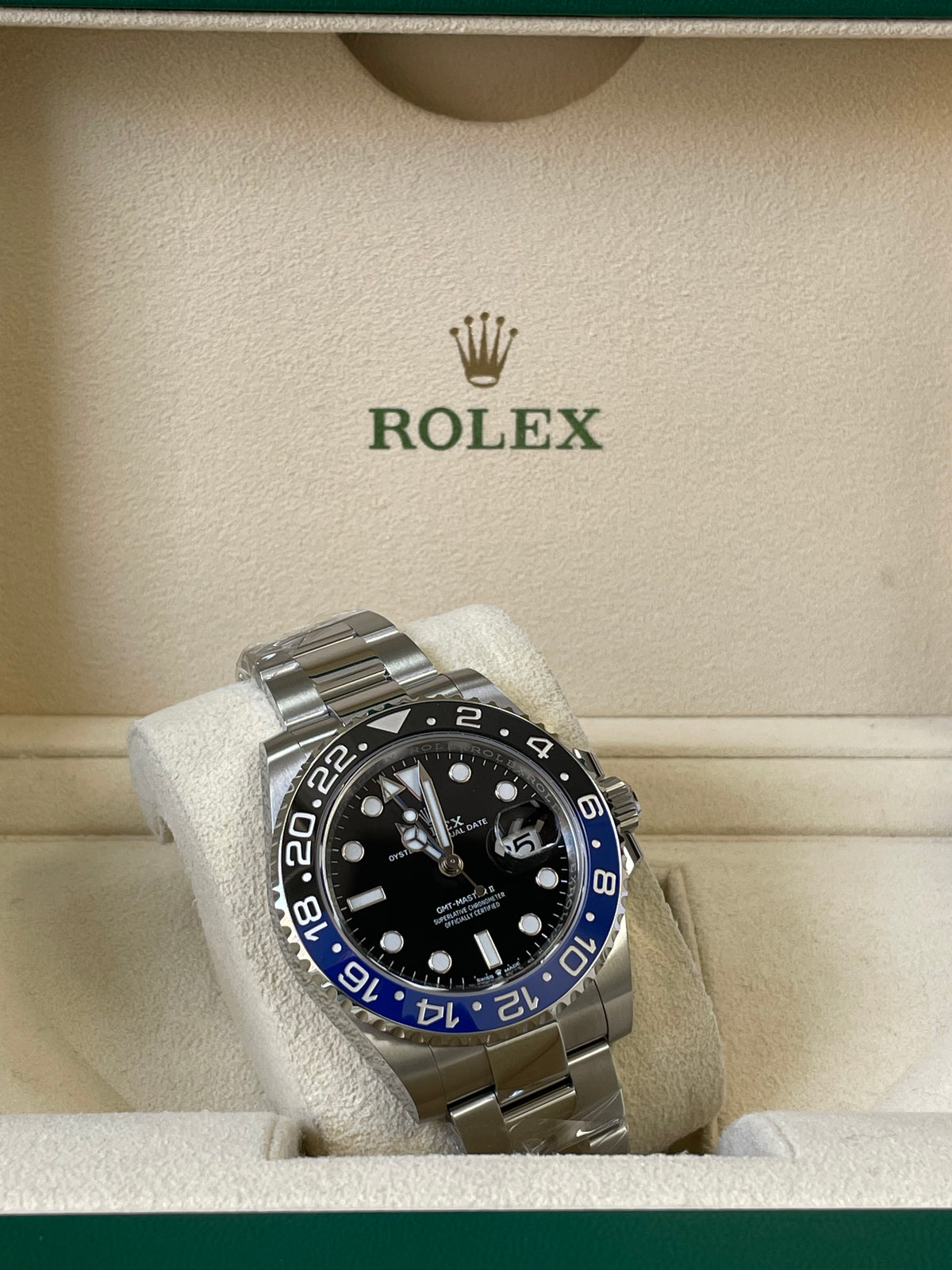 Rolex Steel GMT-Master II - 2023- "Batman" - Black Dial - Oyster Bracelet - 126710BLNR