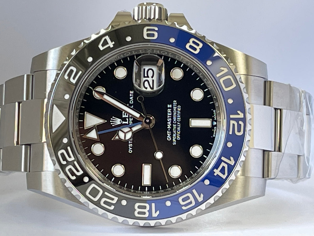 Rolex Steel GMT-Master II - 2023- "Batman" - Black Dial - Oyster Bracelet - 126710BLNR