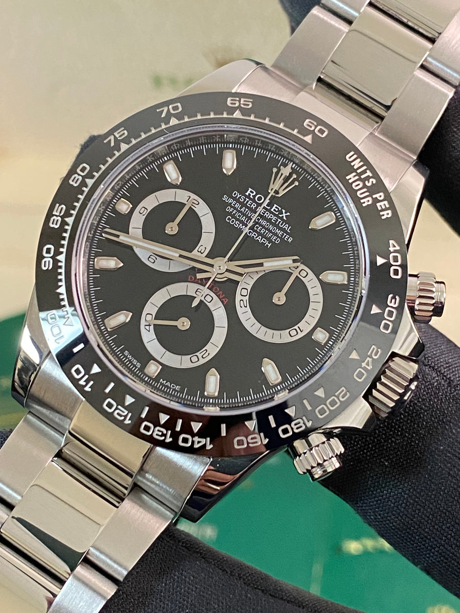 Rolex Steel Cosmograph Daytona - 2022 - Black Index Dial - 116500LN *FULL SET*