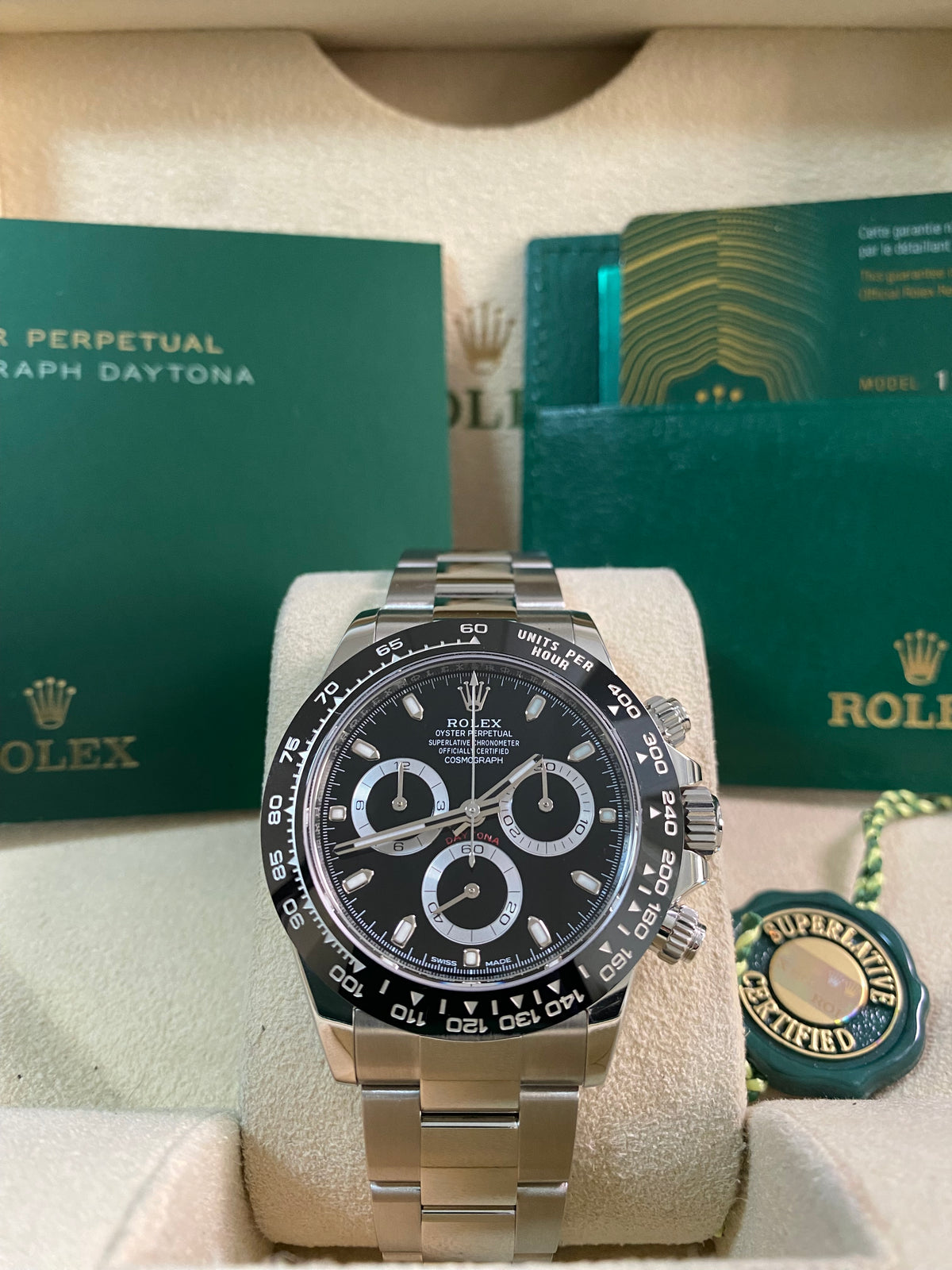 Rolex Steel Cosmograph Daytona - 2022 - Black Index Dial - 116500LN *FULL SET*