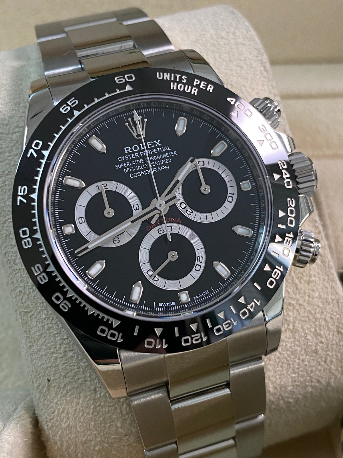 Rolex Steel Cosmograph Daytona - 2022 - Black Index Dial - 116500LN *FULL SET*