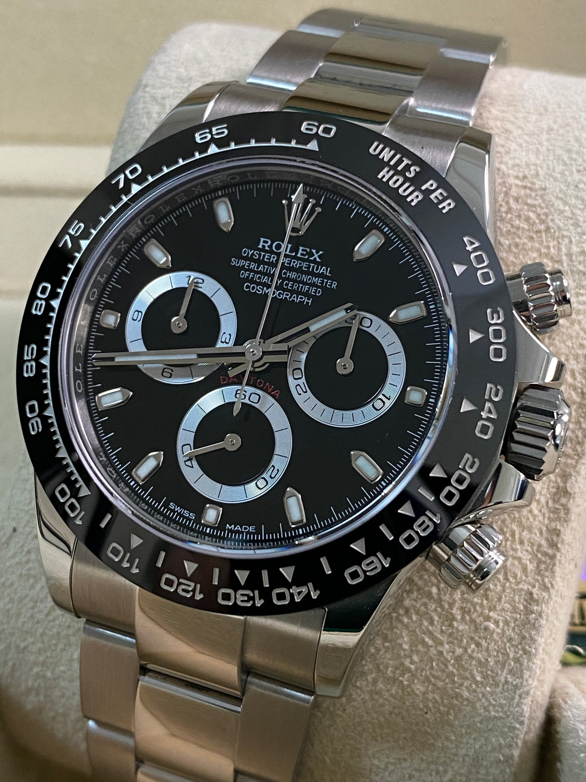 Rolex Steel Cosmograph Daytona - 2022 - Black Index Dial - 116500LN *FULL SET*