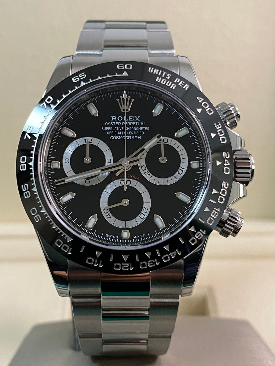 Rolex Steel Cosmograph Daytona - 2022 - Black Index Dial - 116500LN *FULL SET*