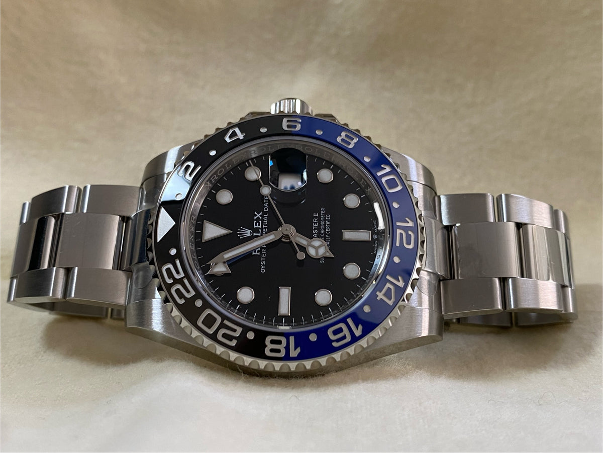 Rolex Steel GMT-Master II - 2024 - "Batman" - Black Dial - Oyster Bracelet - 126710BLNR *PARTIAL STICKERS*