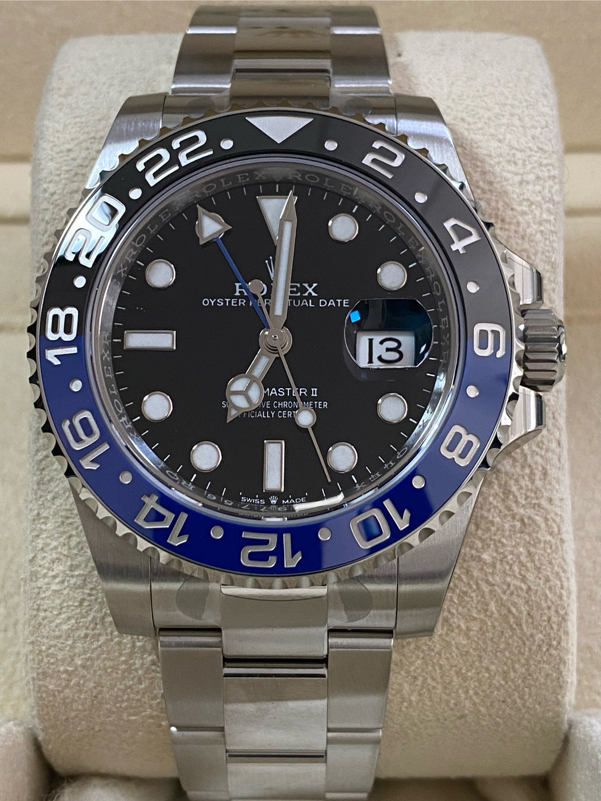 Rolex Steel GMT-Master II - 2024 - "Batman" - Black Dial - Oyster Bracelet - 126710BLNR *PARTIAL STICKERS*