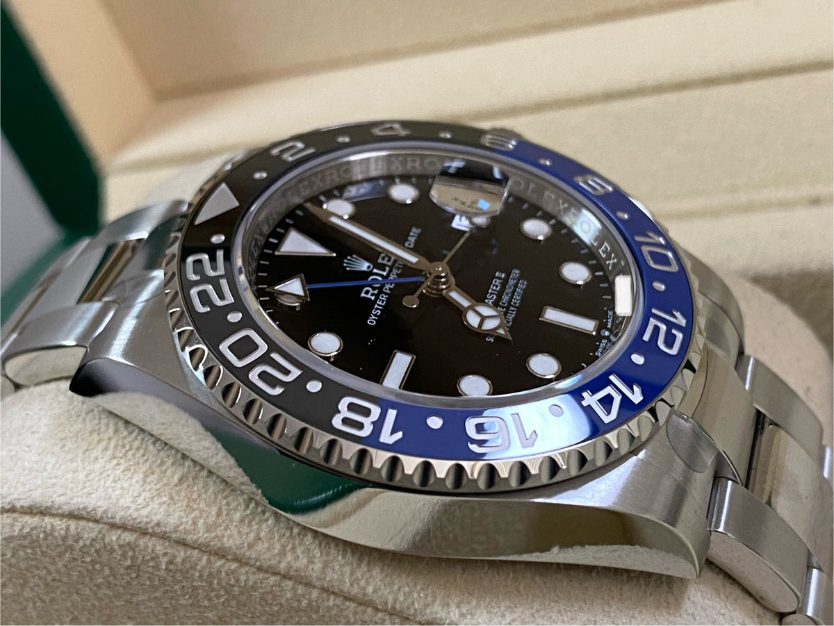 Rolex Steel GMT-Master II - 2024 - "Batman" - Black Dial - Oyster Bracelet - 126710BLNR *PARTIAL STICKERS*