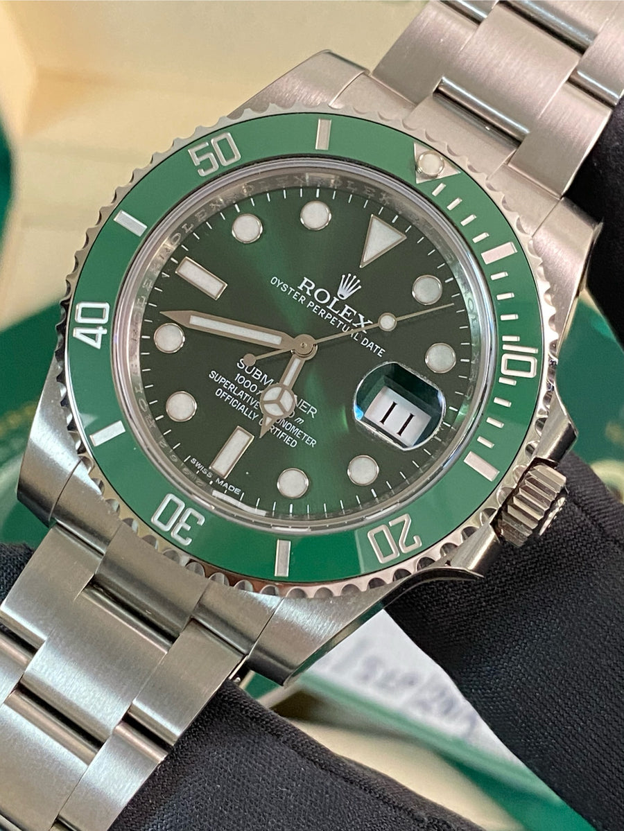 Rolex Steel Submariner Date - 2015 - "Hulk" - 116610LV *FULL STICKERS*