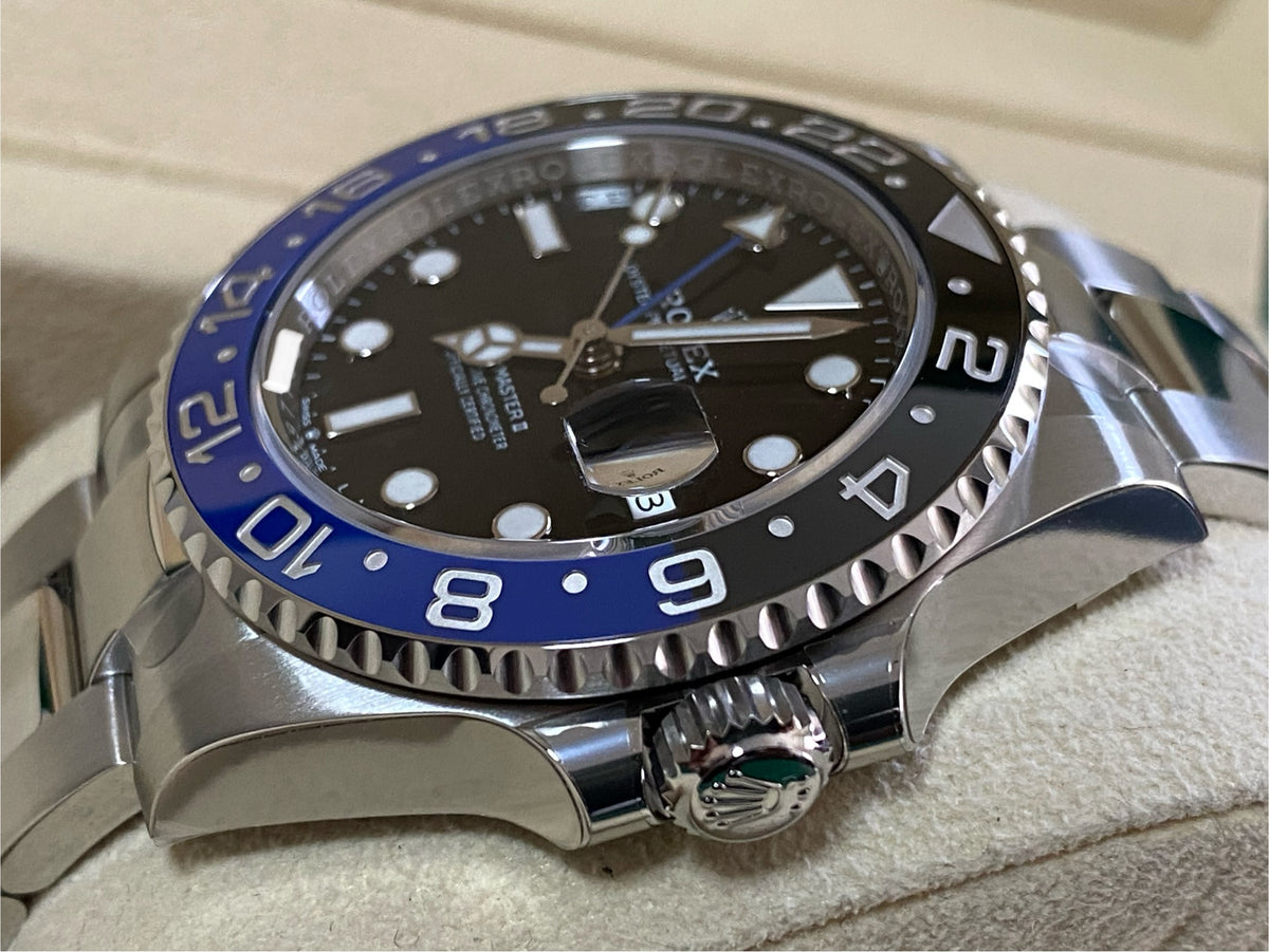 Rolex Steel GMT-Master II - 2024 - "Batman" - Black Dial - Oyster Bracelet - 126710BLNR *PARTIAL STICKERS*