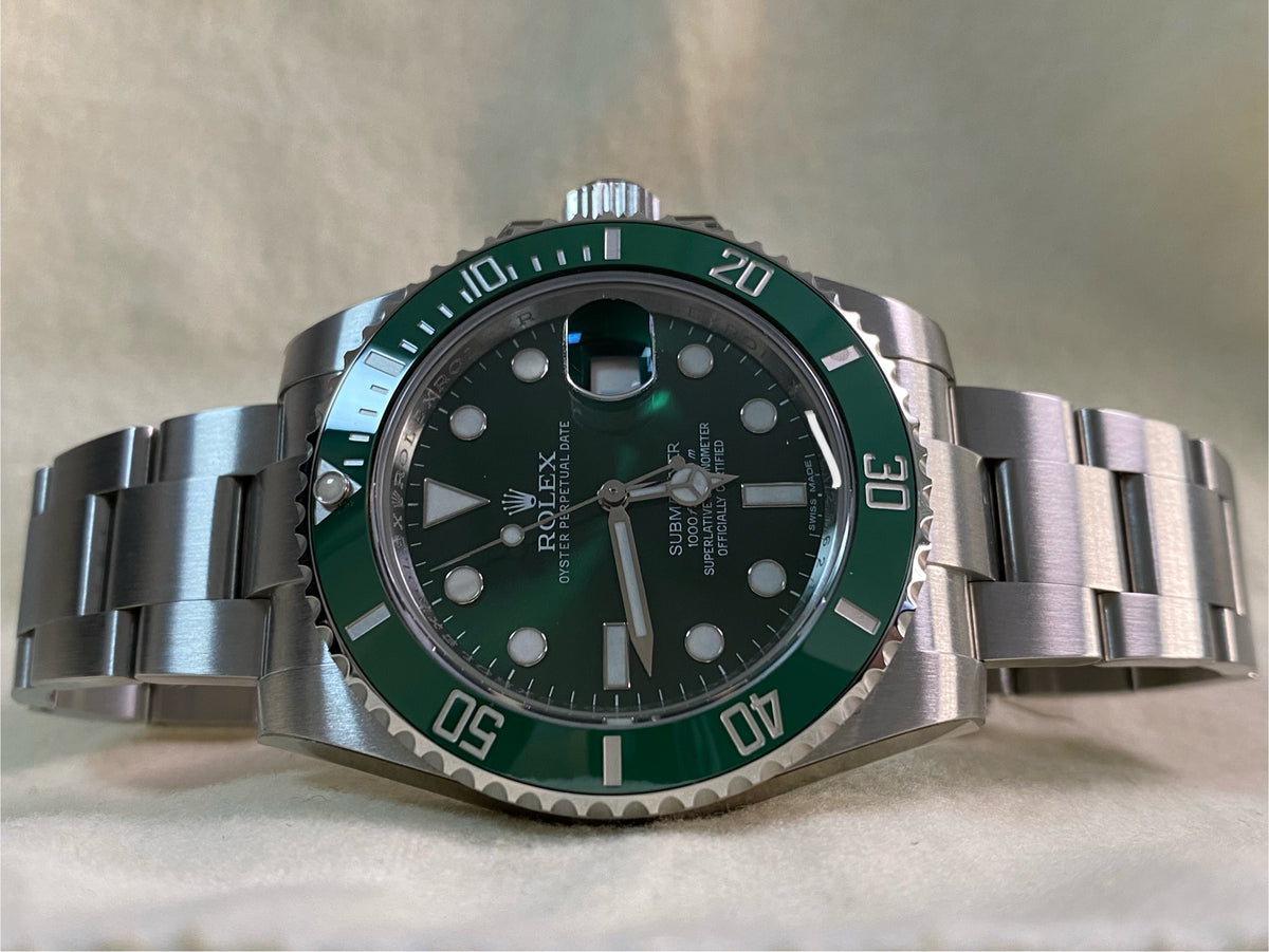 Rolex Steel Submariner Date - 2015 - "Hulk" - 116610LV *FULL STICKERS*