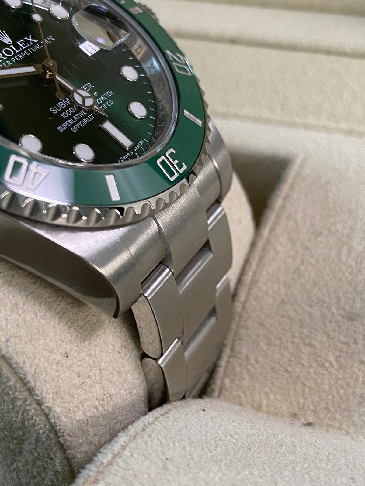 Rolex Steel Submariner Date - 2015 - "Hulk" - 116610LV *FULL STICKERS*