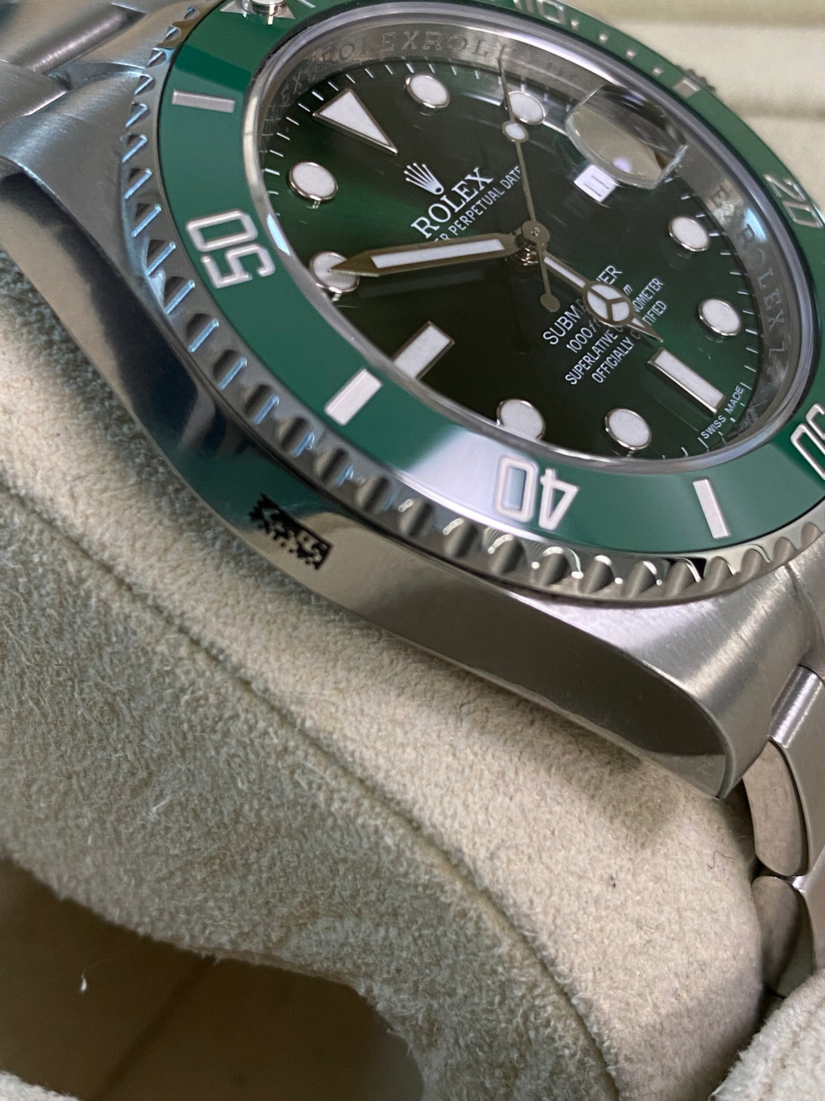 Rolex Steel Submariner Date - 2015 - "Hulk" - 116610LV *FULL STICKERS*